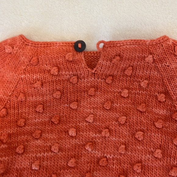 NWOT Misha and Puff Cotton Popcorn Sweater, Melon, 3-4T - Picture 5 of 5